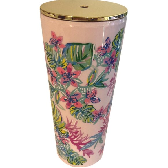 Lilly Pulitzer 'Mermaid in the Shade' Insulated 24 Ounce Double-Wall Tumbler - Picture 4 of 10